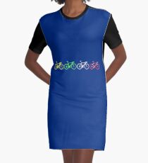 Bike Stripes Tour de France Jerseys v2 Graphic T-Shirt Dress