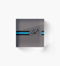Bike Stripes Team Sky Acrylic Block