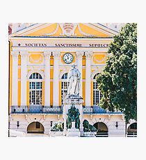 Place Garibaldi, square in the center of Nice, France Photographic Print