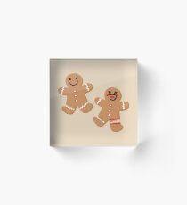 Gingerbread People Acrylic Block