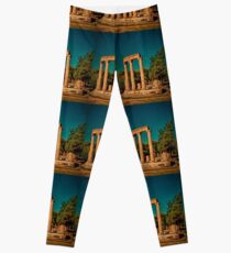 Greece. Ancient Olympia. Ruins of Philippeion. Leggings