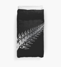 Silver Fern New Zealand Maori Style - Gift Idea Duvet Cover