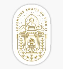 Pegatina La aventura espera