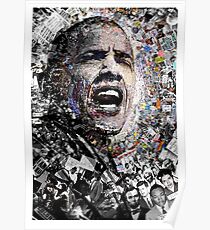 "Ich bin kein perfekter Mann", Obama Bürgerrechte und Protestcollage Poster