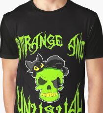 Creepy yet attractive tee design made for you! "Strange And Unusual" Makes a unique gift too! Graphic T-Shirt