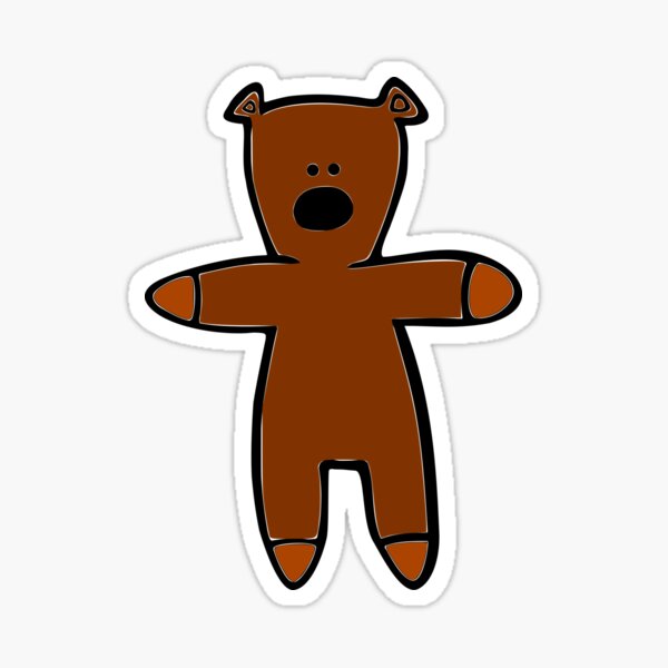 Mr Bean Teddy Sticker