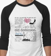 Old Dominion Lyrics Men's Baseball ¾ T-Shirt
