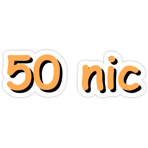 50 nic Sticker