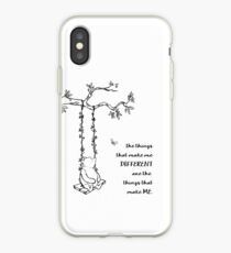 Winnie the Pooh - Die Dinge, die mich unterscheiden (schwarz auf weiß) iPhone-Hülle & Cover