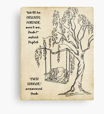 Winnie the Pooh - Freunde für immer Metallbild