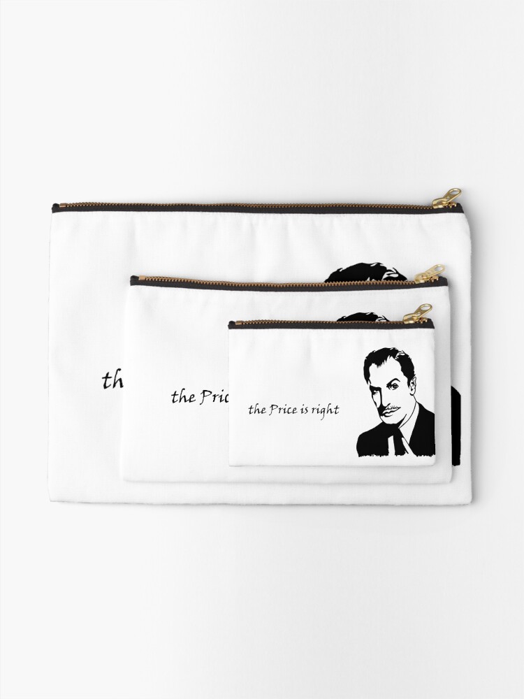Alternate view of the Price is Right. Zipper Pouch