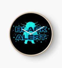 Black Alert (small) Clock