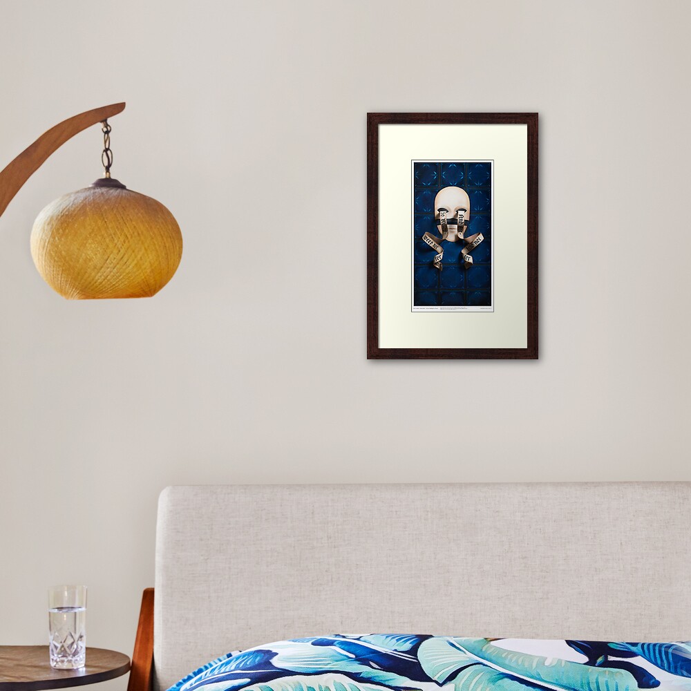 Von der Unfähigkeit zu Trauern Gerahmter Kunstdruck