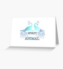 Peacock Spirit Animal Power Spiritual Gift T-Shirt Greeting Card