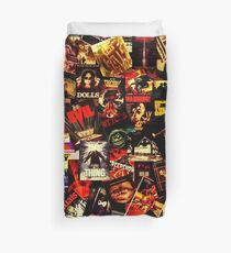 Horror Movies Collage Duvet Cover