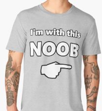 I'm with this Noob - PC Gamer Master Race Left Men's Premium T-Shirt