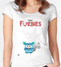 Furbies DVD Cover - Gremlins Parody Women's Fitted Scoop T-Shirt