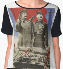 Soviet Red Army Poster Chiffon Top