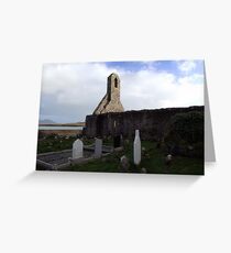Ballinskelligs Abbey & Graveyard Greeting Card