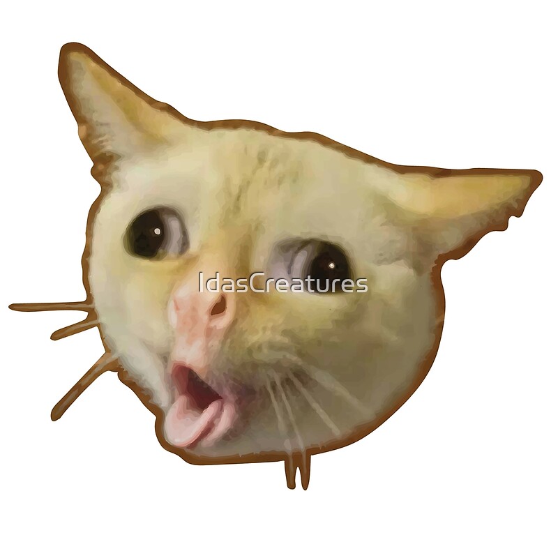 Coughing Cat No Background By Idascreatures Redbubble