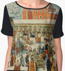 #Painting #people #group #city #tourism #street #adult #architecture #tourist #crowd #town #vertical #women #largegroupofpeople #day #onlywomen #citystreet #urbanroad #citybreak #population Chiffon Top