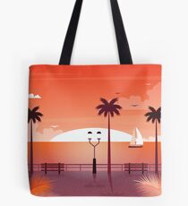 Sunset Landscape Tote Bag