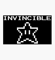 Mario Invincible Star Photographic Print
