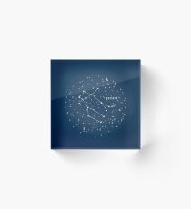 GEMINI - Astrology Astronomy Constellation Stars Zodiac Acrylic Block