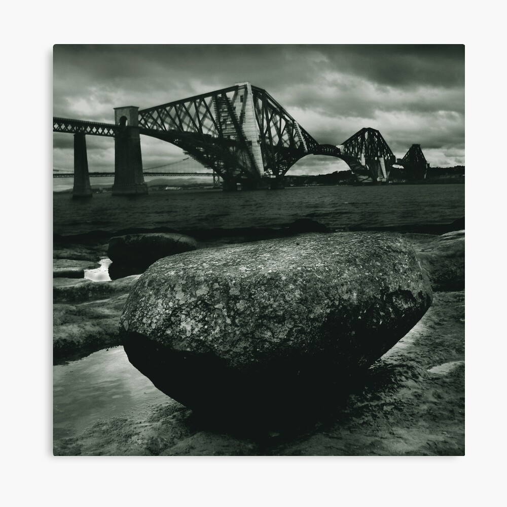 Big Rock Big Bridge Canvas Print