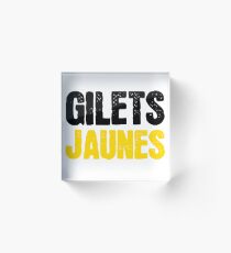 Bloque acrílico Chalecos Jaunes