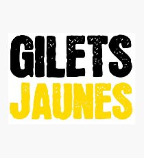 Lámina fotográfica Chalecos Jaunes