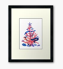 Christmas Coral Framed Print