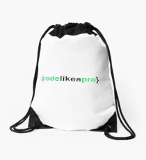 Code Like a Pro Drawstring Bag