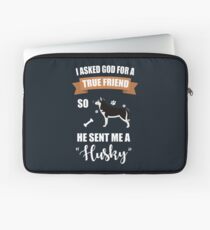 Husky Puppy Dog Owner Laptop Sleeve