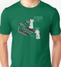 Walking in a straight line Unisex T-Shirt