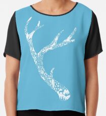 Tracks and Signs Chiffon Top