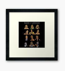 Character Faces Of Jericho Framed Print