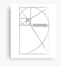 the golden ratio Canvas Print