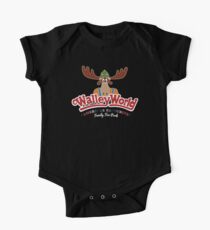 Walley World - America's Favourite Curved White Moose Logo One Piece - Short Sleeve
