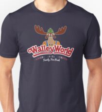 Walley World - America's Favourite Curved White Moose Logo Unisex T-Shirt