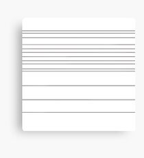 simple design lines, B-W Canvas Print