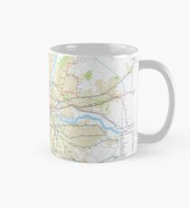 London Underground Geographical Map - Phone/Tablet Case, Poster, Sticker Mug