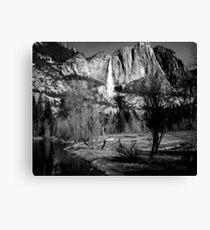 Upper Yosemite Falls in B&W Canvas Print