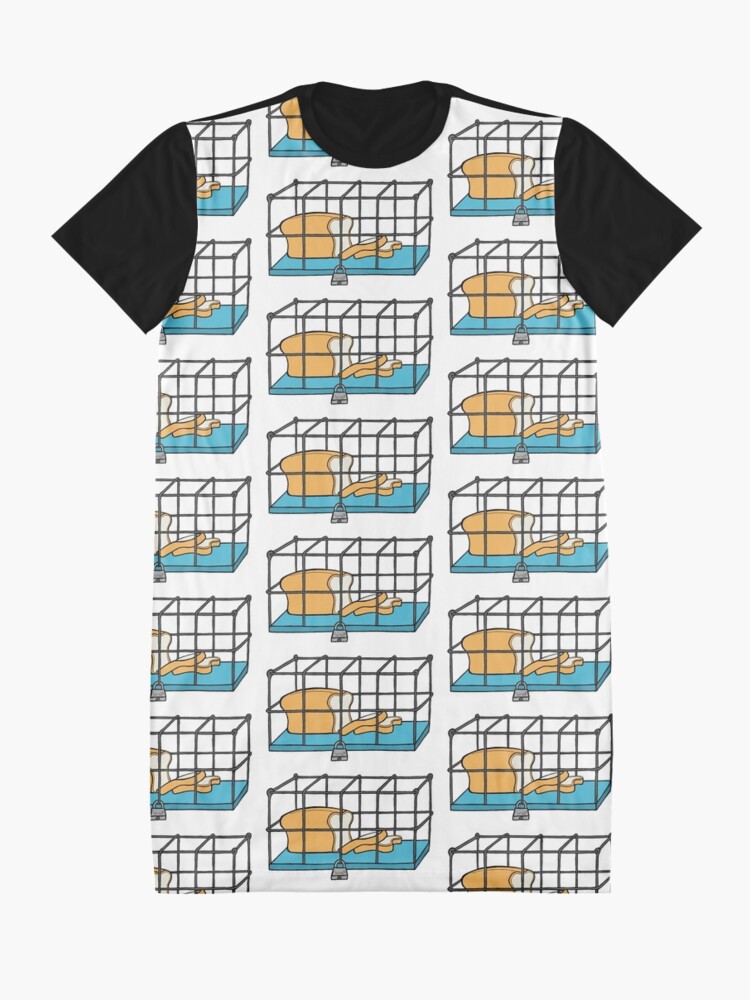 Alternate view of Bread in Captivity Graphic T-Shirt Dress