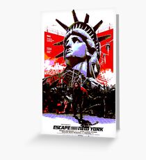 ESCAPE FROM NEW YORK Greeting Card