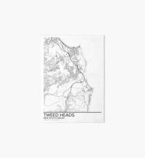 Tweed Heads map poster print wall art, New South Wales gift printable, Home and Nursery, Modern map decor for office, Map Art, Map Gifts Art Board