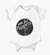 Here for the Puppers- Letterkenny Short Sleeve Baby One-Piece