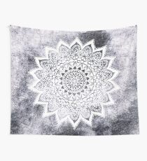 BOHO WHITE NIGHTS MANDALA Wall Tapestry