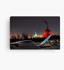 Saint Marys Basilica through the Spoonbridge Canvas Print