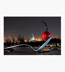 Saint Marys Basilica through the Spoonbridge Photographic Print